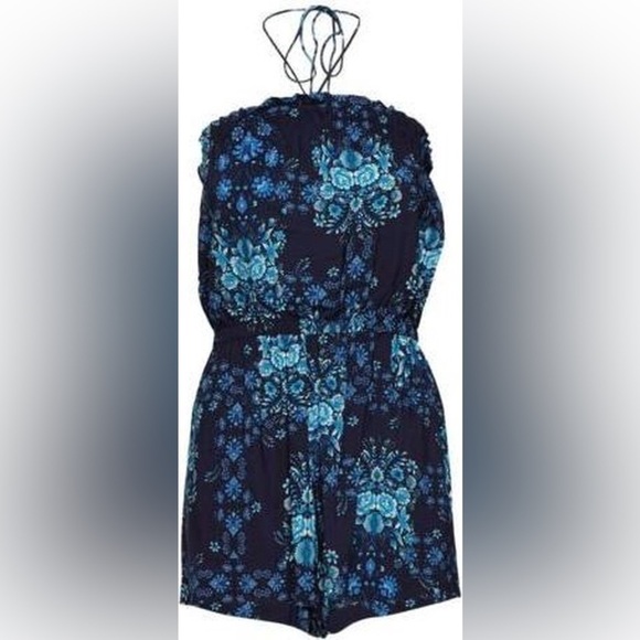 Seafolly Sunflower Floral Halter / Strapless Jumpshort Playsuit - Picture 3 of 10